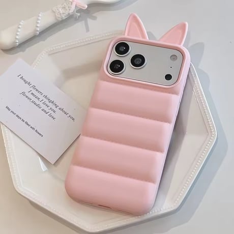S75513 ねこみみダウンiPhoneケース