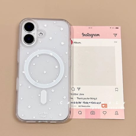 L62228 MagSafe対応 スターグロウiPhoneケース
