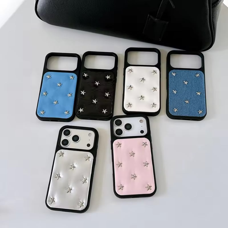 星と月のスタッズ ケース S75079 スタースタッズ iPhoneケース | nanomita