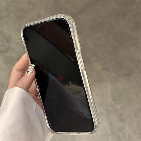 L61959 パールリボンクリアiPhoneケース