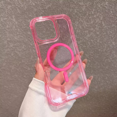 L62252 カラフルクリア MagSafe対応ケース