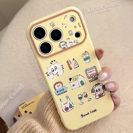S75293 ゆるかわ日常イラスト iPhoneケース