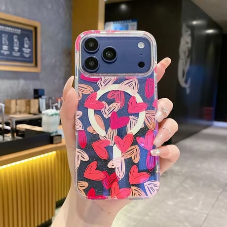 L62429 ハートドロップMagSafe対応iPhoneケース