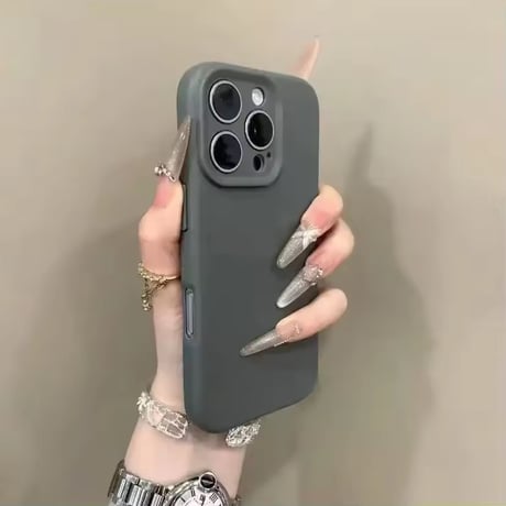 S74913 シンプルマットカラフル iPhoneケース