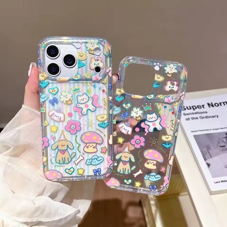 L62388 ゆめかわアニマル パステルクリアiPhoneケース