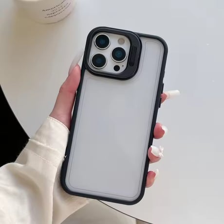 K23153 カメラスタンド付き パステルフレームiPhoneケース