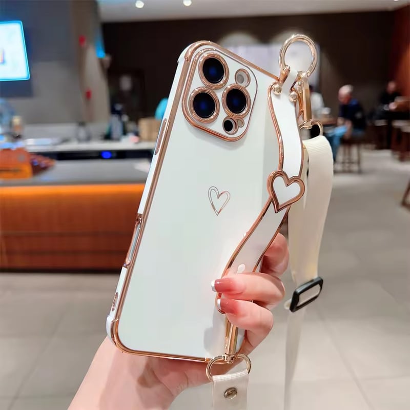 K22771 ハートショルダー付きiPhoneケース | nanomita