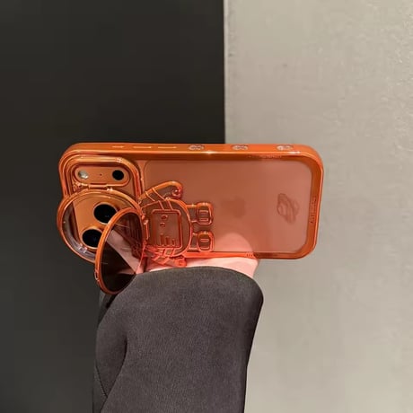 K22985 宇宙飛行士スタンド付き iPhoneケース