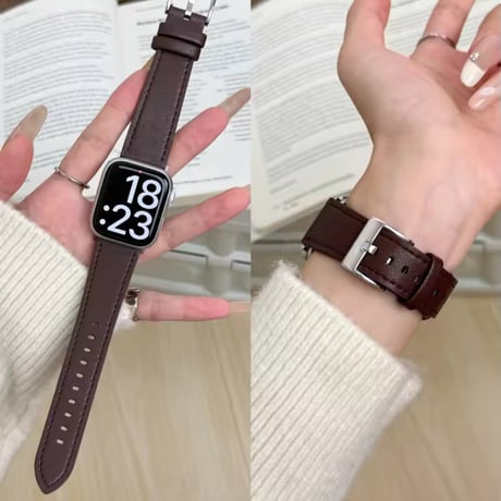 N00194 デイリーエレガント レザーApplewatchバンド