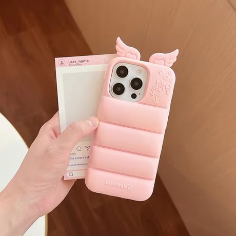 S74699 Angel Wing Puffy iPhoneCase