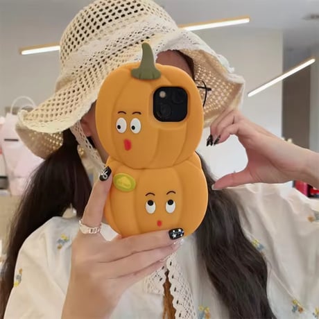S74942 パンプキンフェイス iPhoneケース