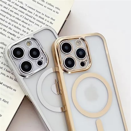 K22696 MagSafe対応クリアフレームショルダー iPhoneケース