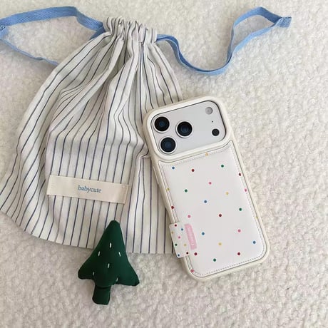 S75313 カラードット デザインiPhoneケース