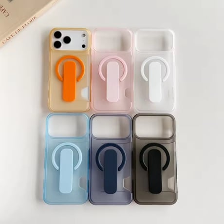 K23187 カード収納スタンドリングiPhoneケース