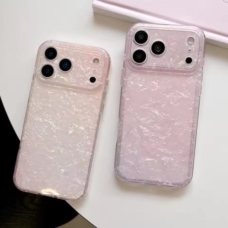 S75669 オーロラシェルピンク iPhoneケース