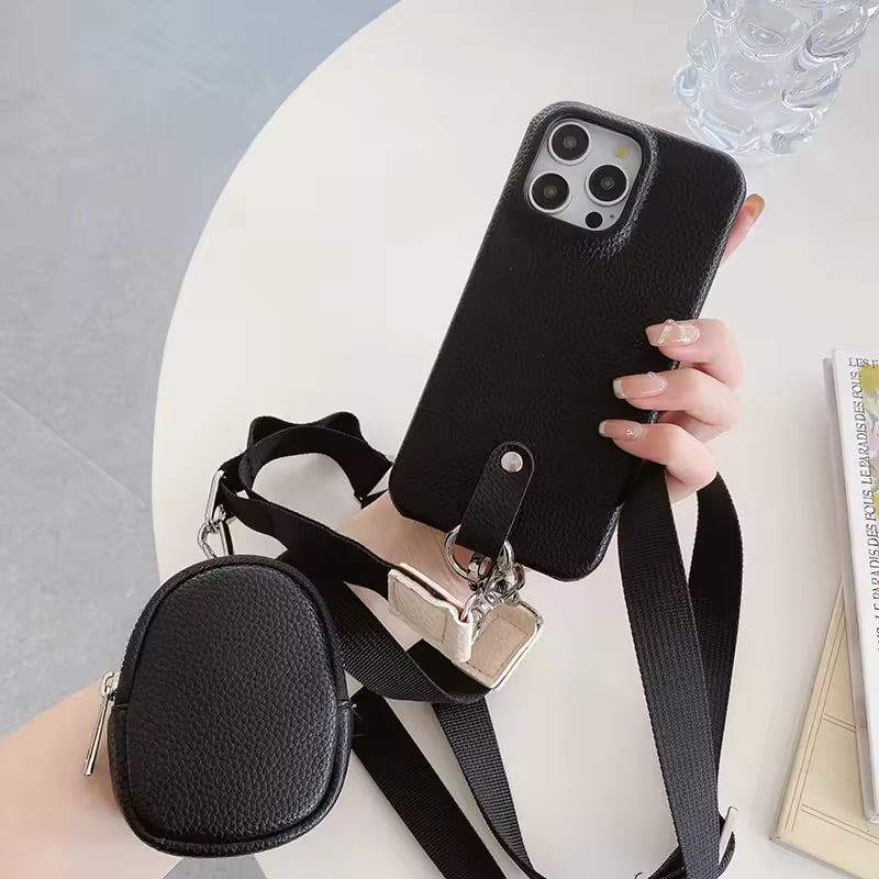 K22856 マルチポーチ付きストラップiPhoneケース | nanomita