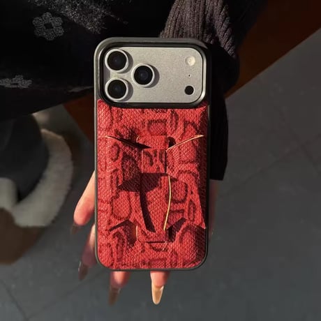 K23040 リボンバンド付きスネーク調iPhoneケース