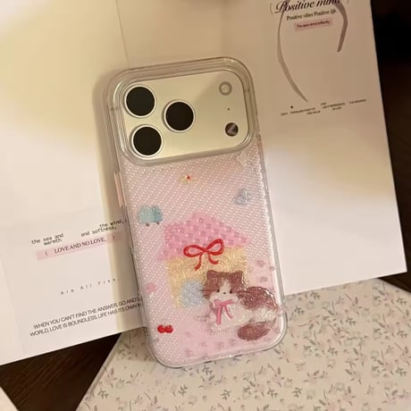 S75566 ドーリーハウスキャット iPhoneケース