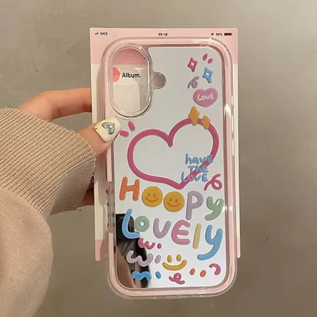 K22838 スマイリーポップミラーiPhoneケース