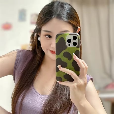 S75093 ゆるカウ COWパターン iPhoneケース