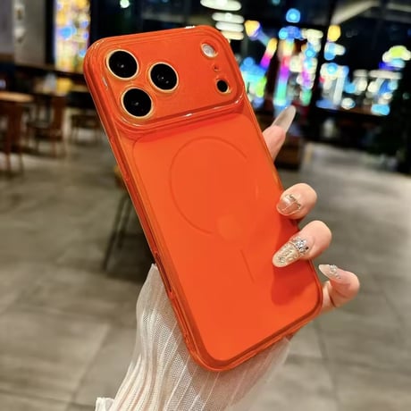 L62412 カラーフレーム MagSafe対応iPhoneケース