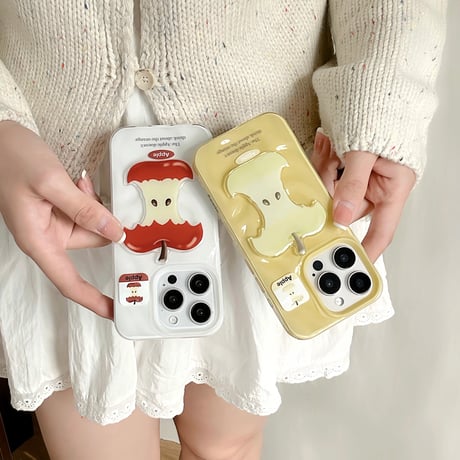 S74839 まんまるアップル iPhoneケース