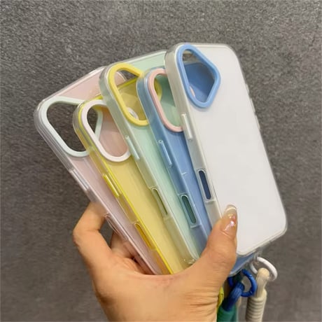 K22694 ポップカラーストラップ付きケース