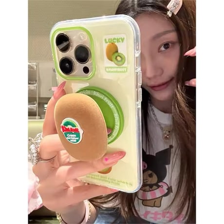 K22869 キウイスタンド付きMagSafe対応iPhoneケース