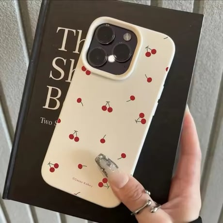 S74527 チェリーパターンiPhoneケース