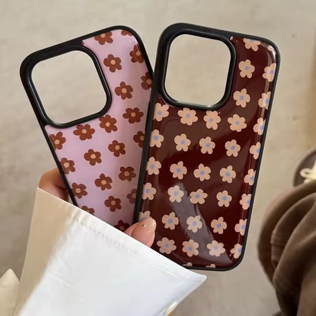 S75360 レトロフラワー iPhoneケース
