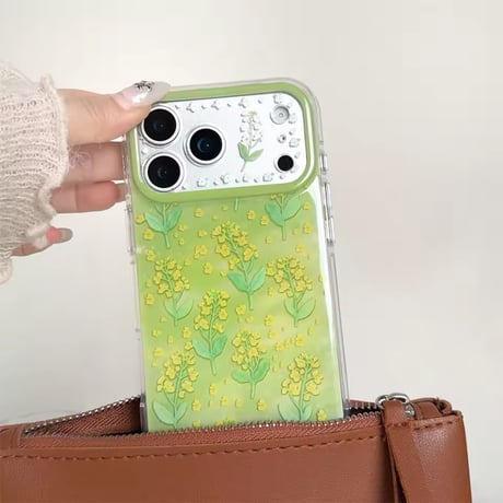 S75479 イエローフラワーiPhoneケース