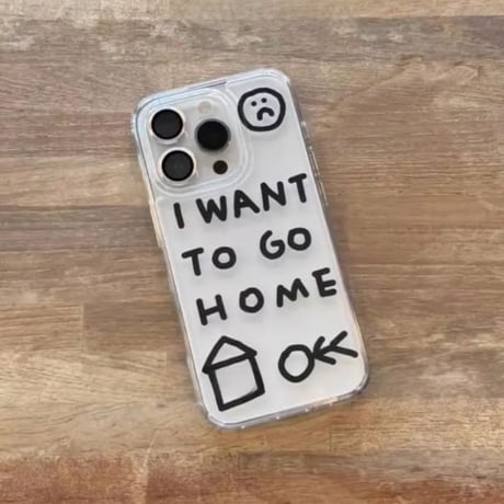 【即納商品】L61964 I WANT TO GO HOME iPhoneケース
