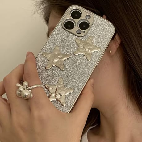 S74397 スターフィッシュグリッター iPhoneケース