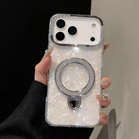 K22951 スパークルリンググリッター iPhoneケース（MagSafe対応）