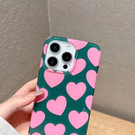 S75414 ピンクハートポップiPhoneケース