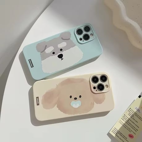 S75692 もふもふわんこiPhoneケース