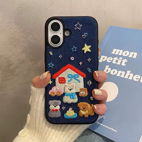S74564 お星さまと動物たちのiPhoneケース