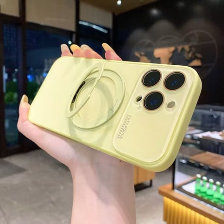 K23146 キャンディーカラー リング付きMagSafeケース