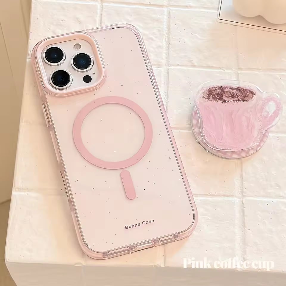 K22936 MagSafe対応 ピンクカップソケット iPhoneケース | nanomita