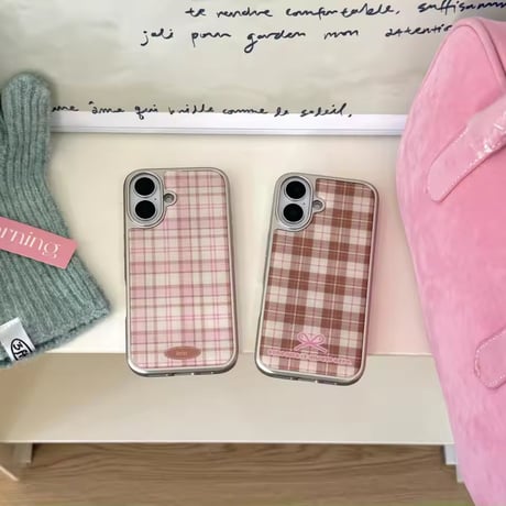 S74917 チェックガーリー iPhoneケース