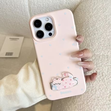 K22883 ぽてっとアニマルポルカ iPhoneケース