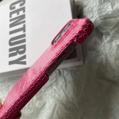 S74962 エレガントクロコ調 iPhoneケース