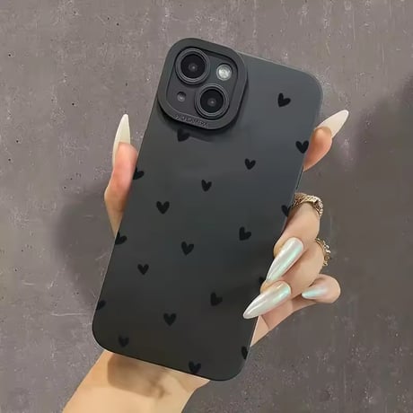 S74765 ちびハートドット iPhoneケース