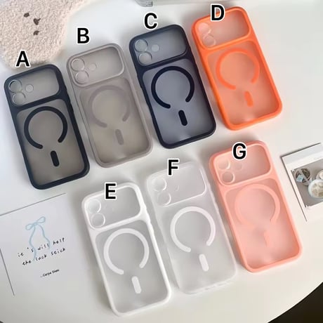 L62413 カラーフレームMagSafe対応 iPhoneケース