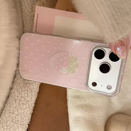 S75495 いちごミルキードットiPhoneケース