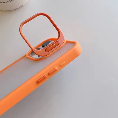 K23153 カメラスタンド付き パステルフレームiPhoneケース