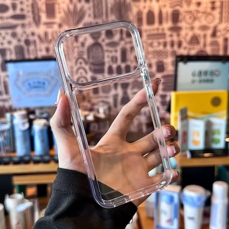 L62370 クリア抜け感フレーム iPhoneケース