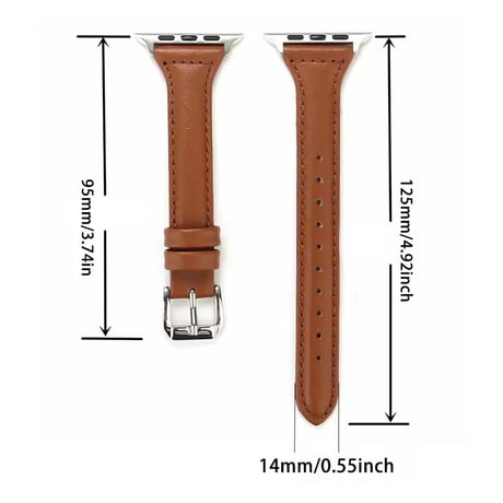 N00206 シンプルレザーカラーApple Watchベルト