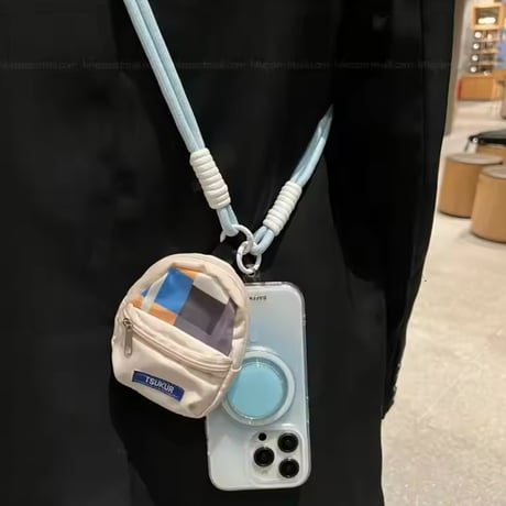 K22586 ミニリュック付き ストラップクリアケース（ショルダー・ポーチ付き）