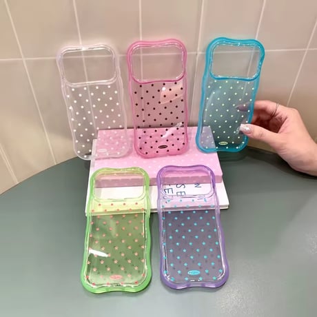 L62476 クリアカラースター iPhoneケース